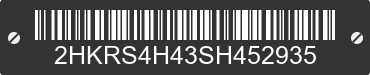 2025 HONDA CR-V 2HKRS4H43SH452935 VIN decoded