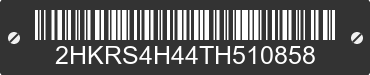 2026 HONDA CR-V 2HKRS4H44TH510858 VIN decoded