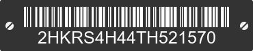 2026 HONDA CR-V 2HKRS4H44TH521570 VIN decoded
