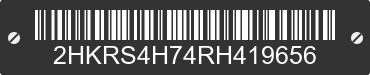 2024 HONDA CR-V 2HKRS4H74RH419656 VIN decoded