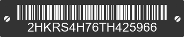 2026 HONDA CR-V 2HKRS4H76TH425966 VIN decoded