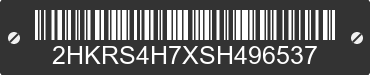 2025 HONDA CR-V 2HKRS4H7XSH496537 VIN decoded