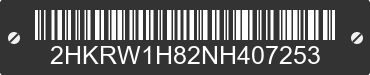 2022 HONDA CR-V 2HKRW1H82NH407253 VIN decoded
