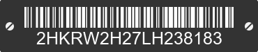 2020 HONDA CR-V 2HKRW2H27LH238183 VIN decoded