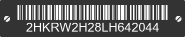 2020 HONDA CR-V 2HKRW2H28LH642044 VIN decoded