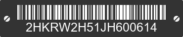 2018 HONDA CR-V 2HKRW2H51JH600614 VIN decoded