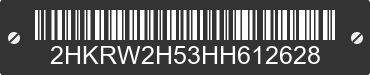 2017 HONDA CR-V 2HKRW2H53HH612628 VIN decoded