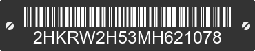 2021 HONDA CR-V 2HKRW2H53MH621078 VIN decoded