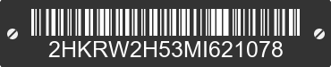 2021 HONDA CR-V 2HKRW2H53MI621078 VIN decoded