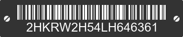 2020 HONDA CR-V 2HKRW2H54LH646361 VIN decoded