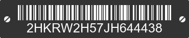 2018 HONDA CR-V 2HKRW2H57JH644438 VIN decoded