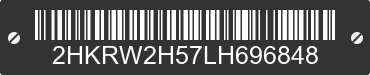 2020 HONDA CR-V 2HKRW2H57LH696848 VIN decoded