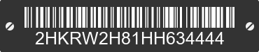 2017 HONDA CR-V 2HKRW2H81HH634444 VIN decoded