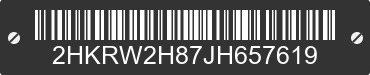 2018 HONDA CR-V 2HKRW2H87JH657619 VIN decoded