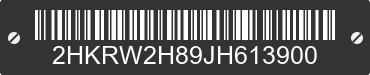 2018 HONDA CR-V 2HKRW2H89JH613900 VIN decoded