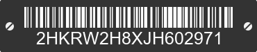 2018 HONDA CR-V 2HKRW2H8XJH602971 VIN decoded