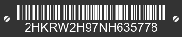 2022 HONDA CR-V 2HKRW2H97NH635778 VIN decoded