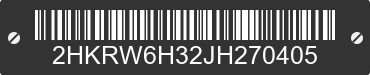 2018 HONDA CR-V 2HKRW6H32JH270405 VIN decoded