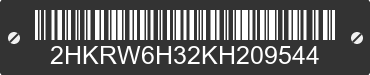 2019 HONDA CR-V 2HKRW6H32KH209544 VIN decoded