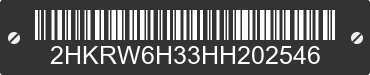 2017 HONDA CR-V 2HKRW6H33HH202546 VIN decoded