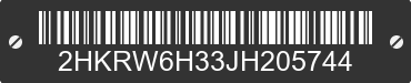 2018 HONDA CR-V 2HKRW6H33JH205744 VIN decoded
