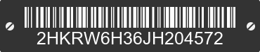 2018 HONDA CR-V 2HKRW6H36JH204572 VIN decoded