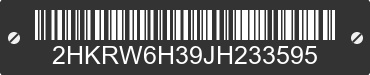 2018 HONDA CR-V 2HKRW6H39JH233595 VIN decoded