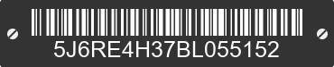 2011 HONDA CR-V 5J6RE4H37BL055152 VIN decoded