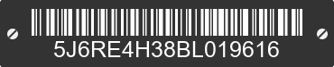 2011 HONDA CR-V 5J6RE4H38BL019616 VIN decoded