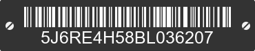 2011 HONDA CR-V 5J6RE4H58BL036207 VIN decoded