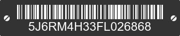 2015 HONDA CR-V 5J6RM4H33FL026868 VIN decoded