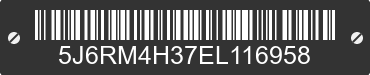 2014 HONDA CR-V 5J6RM4H37EL116958 VIN decoded