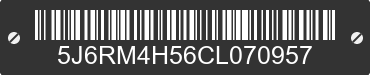 2012 HONDA CR-V 5J6RM4H56CL070957 VIN decoded