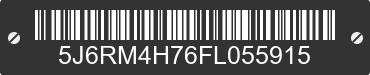 2015 HONDA CR-V 5J6RM4H76FL055915 VIN decoded