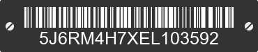 2014 HONDA CR-V 5J6RM4H7XEL103592 VIN decoded