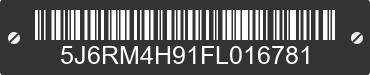 2015 HONDA CR-V 5J6RM4H91FL016781 VIN decoded