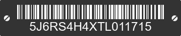 2026 HONDA CR-V 5J6RS4H4XTL011715 VIN decoded