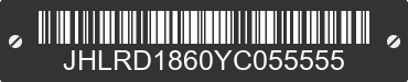 2000 HONDA CR-V JHLRD1860YC055555 VIN decoded