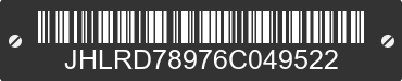 2006 HONDA CR-V JHLRD78976C049522 VIN decoded