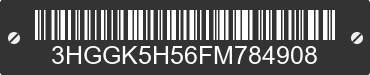 2015 HONDA Fit 3HGGK5H56FM784908 VIN decoded