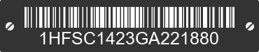 1986 HONDA GL1200 (GOLDWING) 1HFSC1423GA221880 VIN decoded