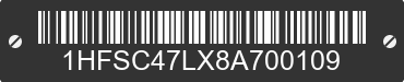 2008 HONDA GL1800 1HFSC47LX8A700109 VIN decoded