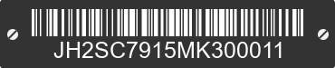 2021 HONDA Gold Wing JH2SC7915MK300011 VIN decoded