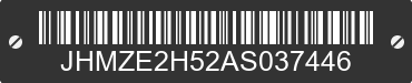 2010 HONDA Insight JHMZE2H52AS037446 VIN decoded