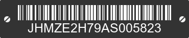 2010 HONDA Insight JHMZE2H79AS005823 VIN decoded