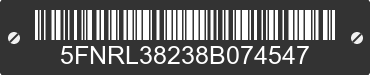 2008 HONDA Odyssey 5FNRL38238B074547 VIN decoded
