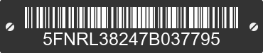 2007 HONDA Odyssey 5FNRL38247B037795 VIN decoded
