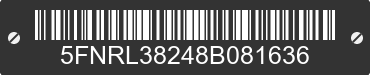 2008 HONDA Odyssey 5FNRL38248B081636 VIN decoded