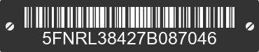 2007 HONDA Odyssey 5FNRL38427B087046 VIN decoded