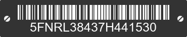 2007 HONDA Odyssey 5FNRL38437H441530 VIN decoded